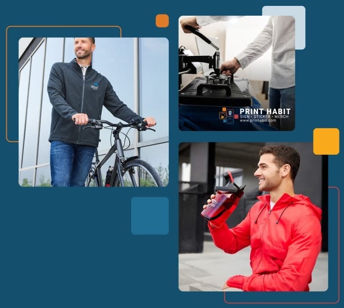 Custom-printed apparel, drinkware and promotional products by Print Habit in Coatesville, PA