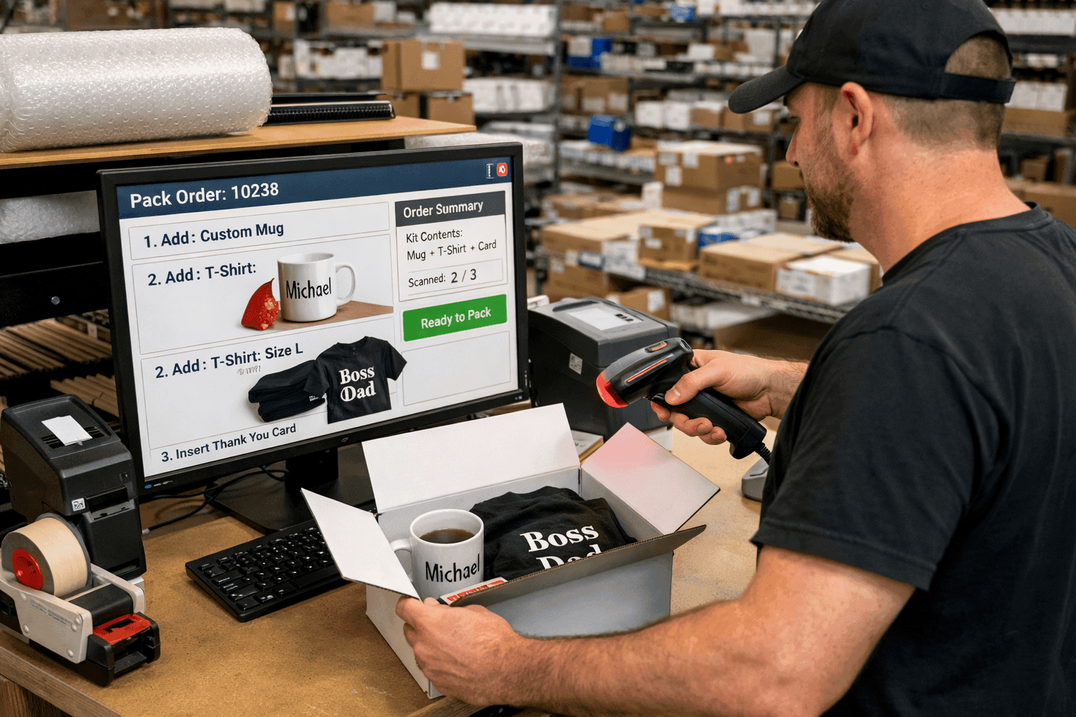 packaging station