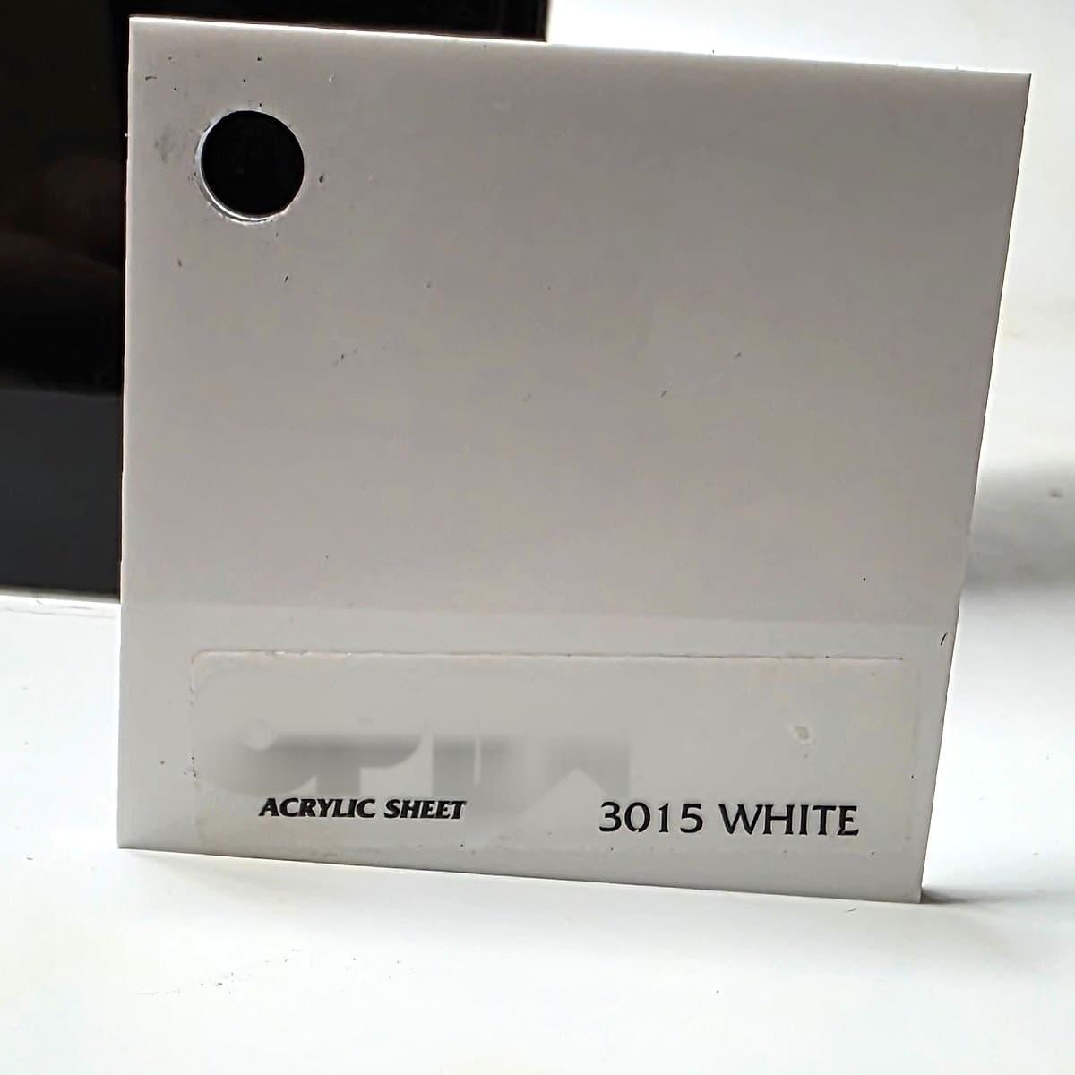 Optix 3015 opaque white acrylic sample