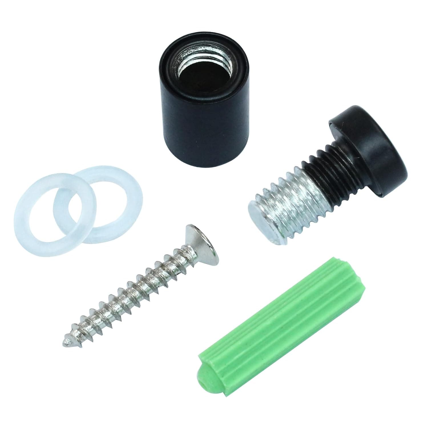 Black sign standoffs — ½″ × ¾″