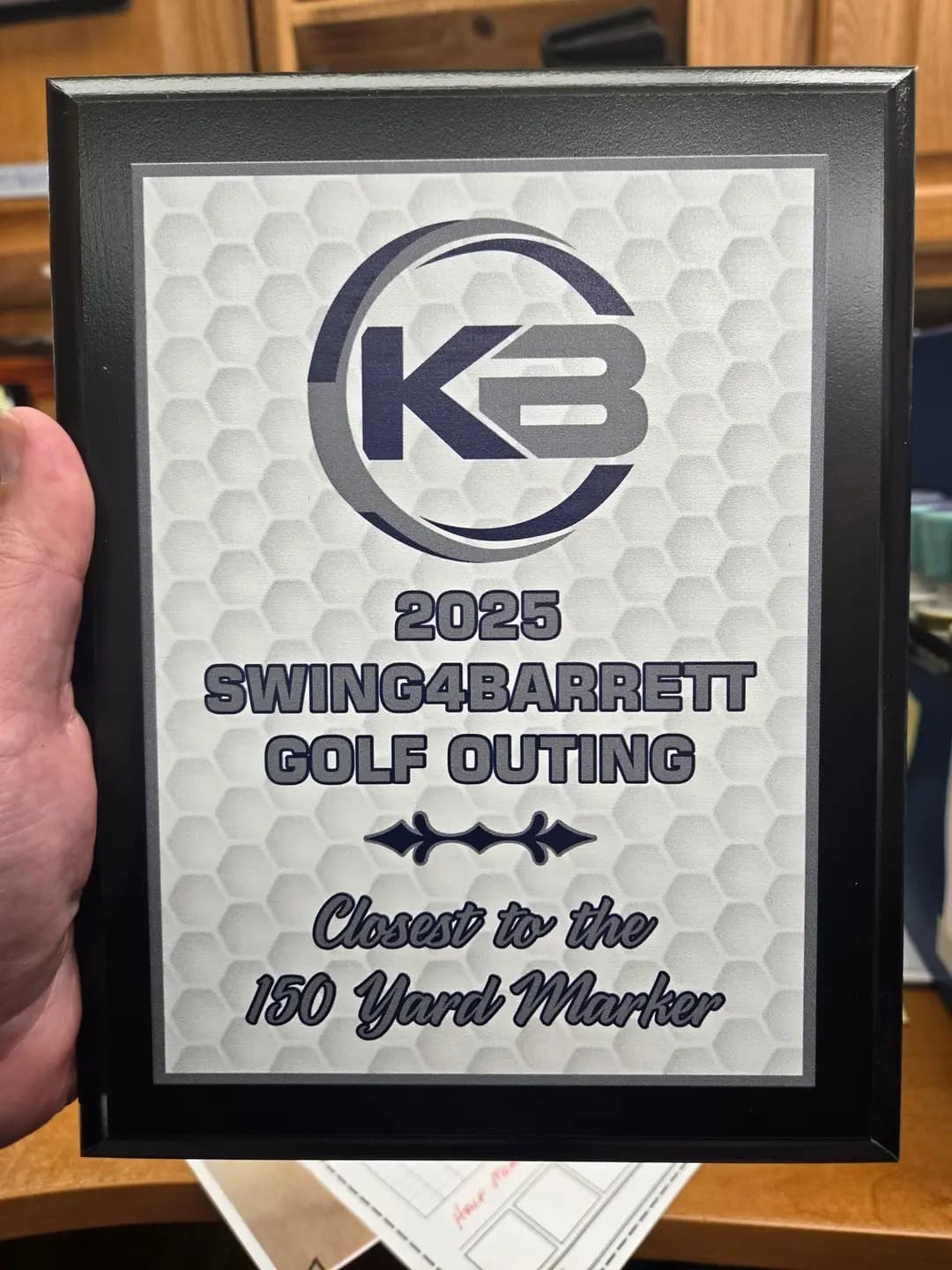 Custom UV-printed golf outing award plaque by Print Habit, Coatesville PA