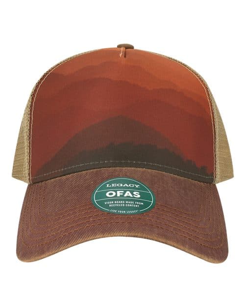 Mt Sunset/ Maroon/ Khaki