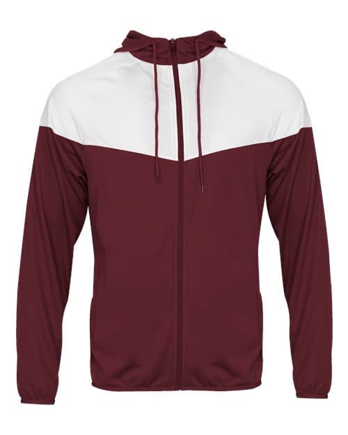 Maroon/ White