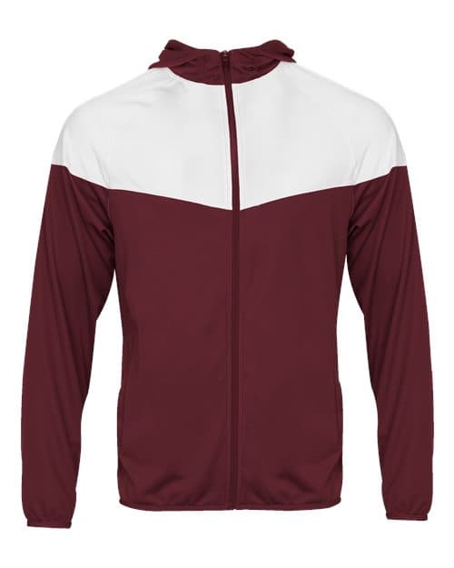 Maroon/ White