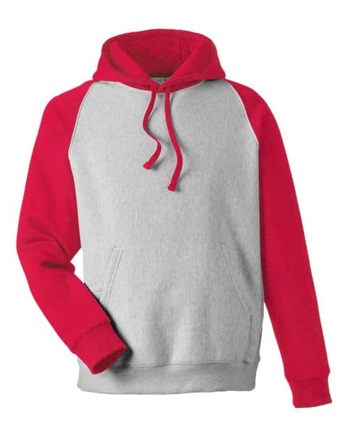 Athletic Heather/ Sport Red