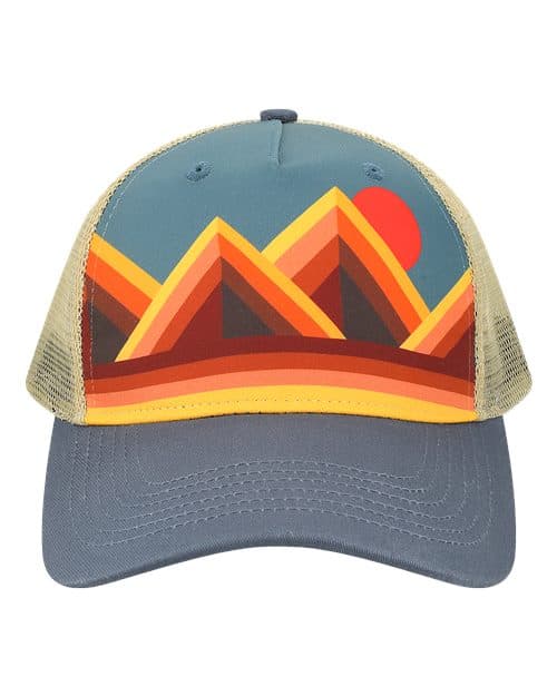 Mountain Contours Maroon/ Slate