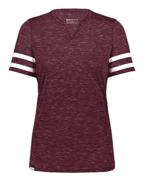 Maroon Heather/ White