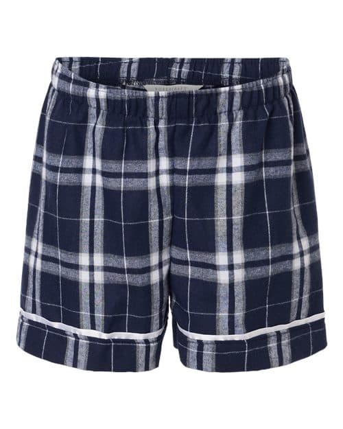 Navy/ Silver Plaid