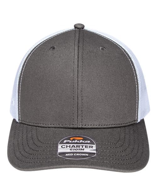 Charcoal/ White
