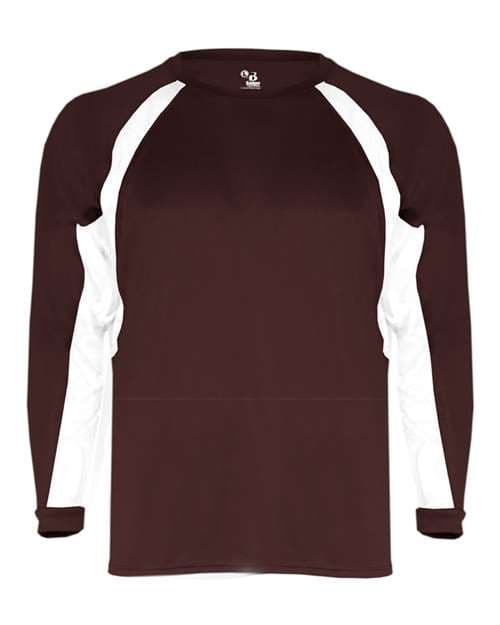 Maroon/ White