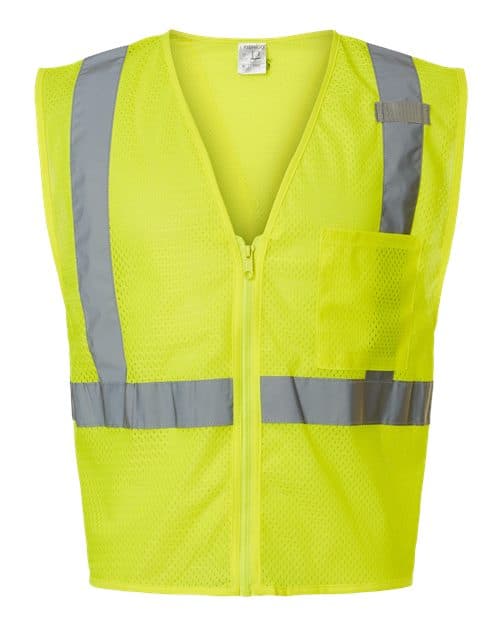 Unisex Single Pocket Zipper Mesh Vest