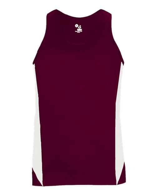Maroon/ White