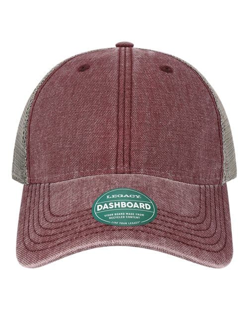 Burgundy/ Grey