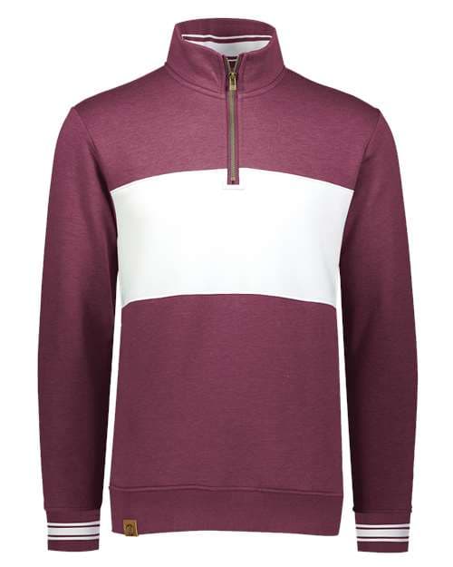 Maroon Heather/ White