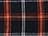 Black/ Orange/ White Plaid
