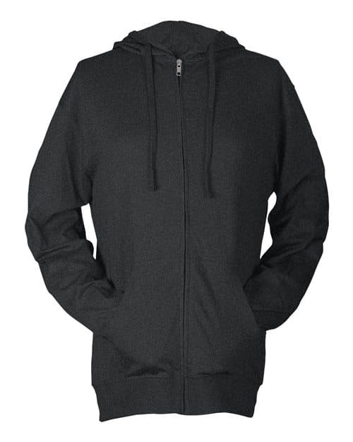 Unisex Beach Full-Zip Hooded Long Sleeve T-Shirt