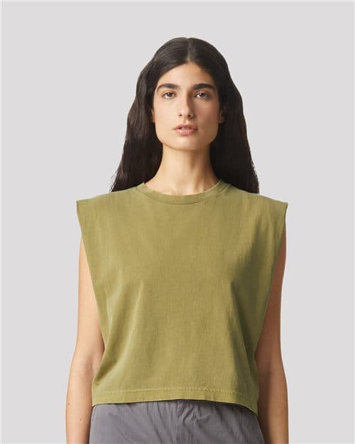 Women's Garment-Dyed Heavyweight Muscle Tee