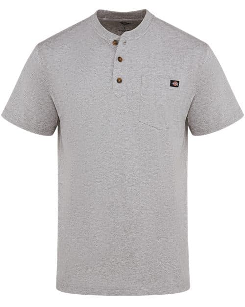 Men's Tall Heavyweight Traditional Short Sleeve Henley