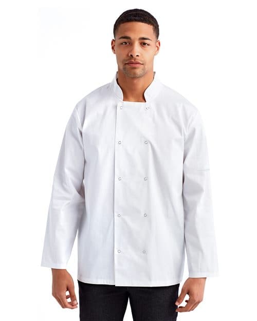 Unisex Ten Studded Front Chef Coat