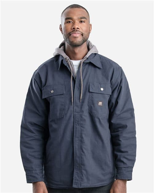 Men's Throttle Hooded Shirt Jacket
