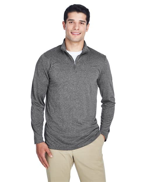 Men's Cool & Dry Heathered Performance Quarter-Zip Pullover