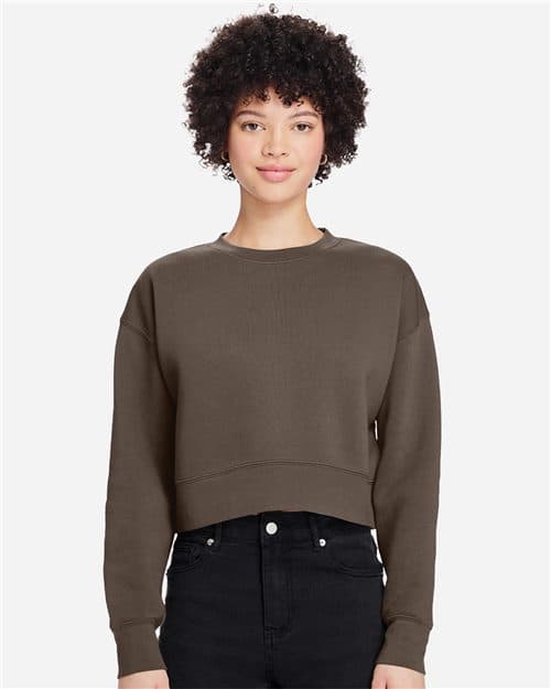 Women's Relaxed Cropped Crewneck Sweatshirt
