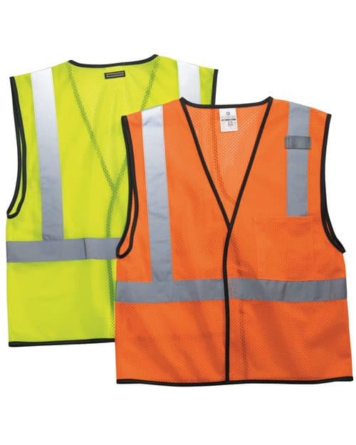 Unisex Economy Single Pocket Hook-and-Loop Mesh Vest