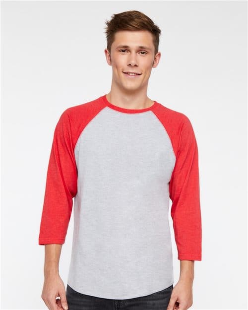 Men's Baseball Fine Jersey Three-Quarter Sleeve Tee