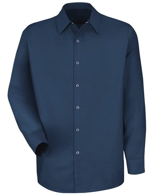 Men's Tall Specialized Pocketless Long Sleeve Work Shirt