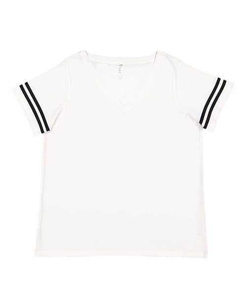 Women's Curvy Collection Vintage Football T-Shirt
