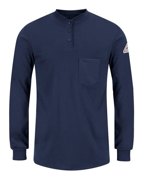 Women's Long Sleeve Tagless Henley Shirt