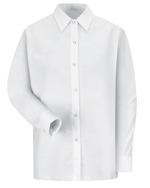 Women's Long Sleeve Specialized Pocketless Poplin Work Shirt
