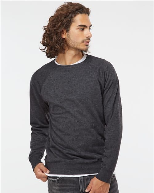 Unisex Icon Lightweight Loopback Terry Crewneck Sweatshirt