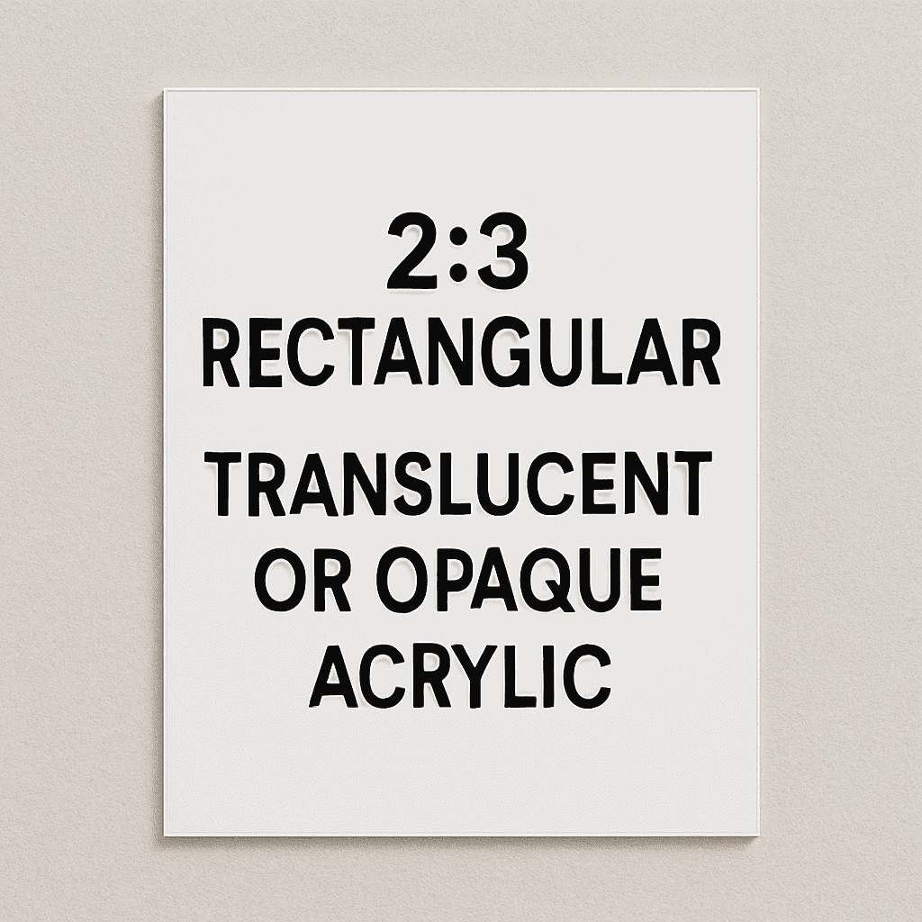 acrylic 2 3