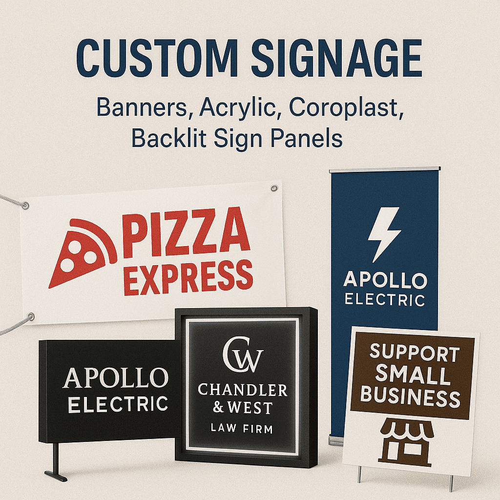 Custom UV-printed signage by Print Habit, Coatesville PA