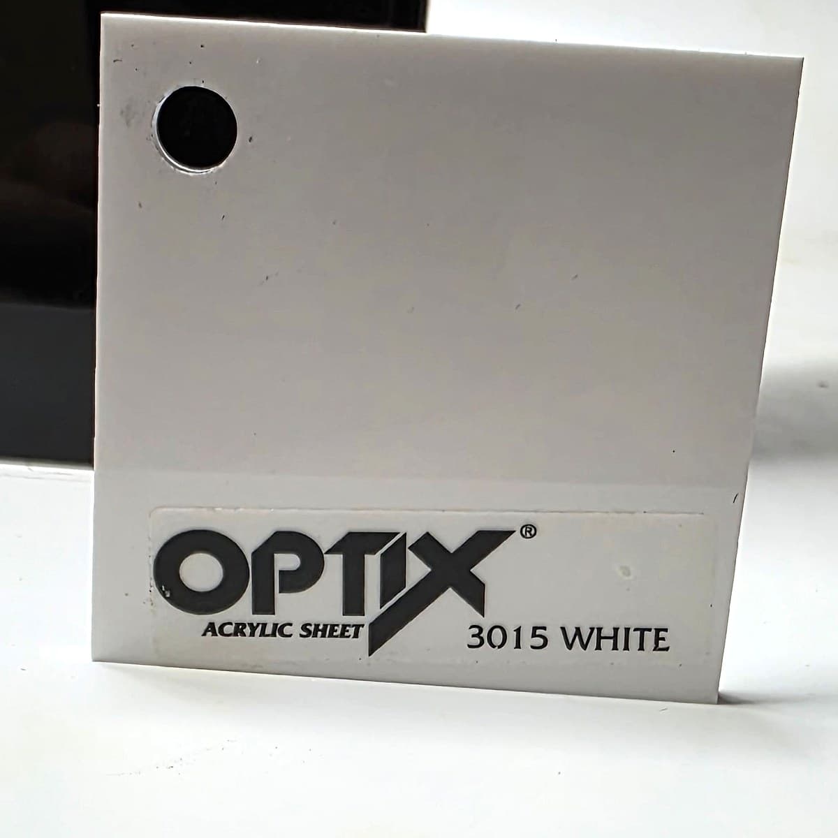 Optix 3015 opaque white acrylic sample
