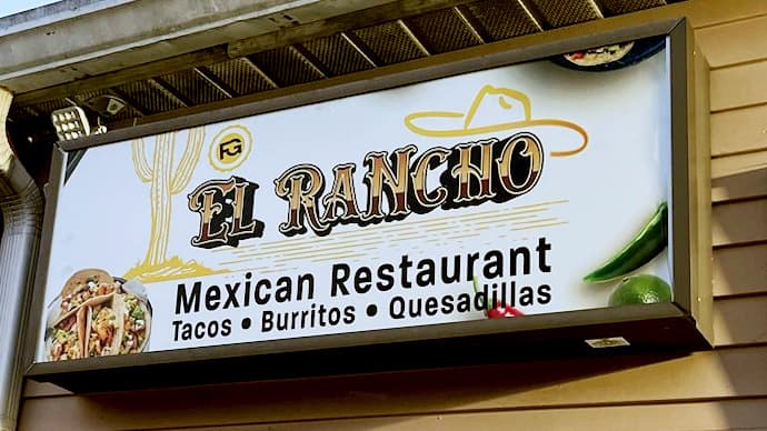 Backlit lightbox signage for El Rancho Mexican Restaurant in Honey Brook, PA by Print Habit