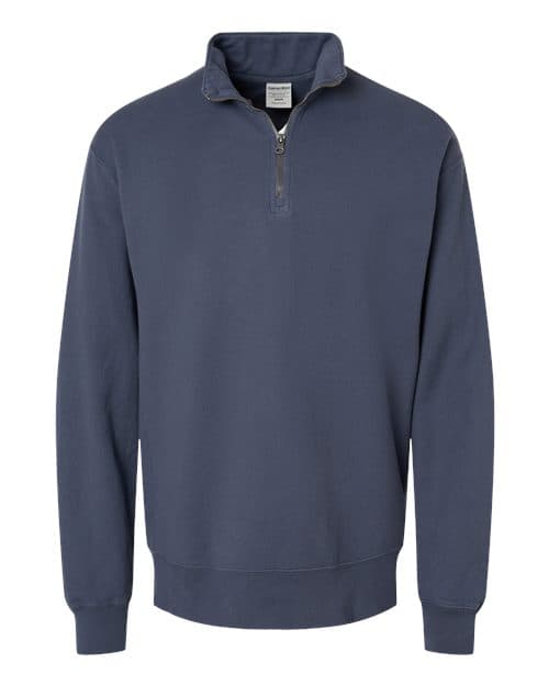 Unisex Garment-Dyed Quarter-Zip Sweatshirt
