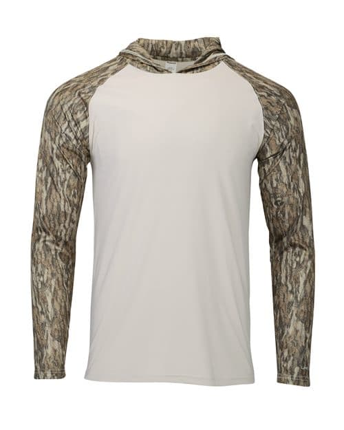 Men's Biloxi Performance Colorblocked Hooded Long Sleeve T-Shirt