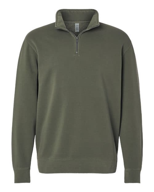 Unisex Pigment-Dyed Quarter-Zip Pullover