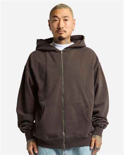 Unisex Max Heavy Garment-Dyed Full-Zip Hooded Sweatshirt