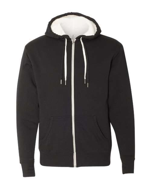 Unisex Sherpa-Lined Hooded Sweatshirt