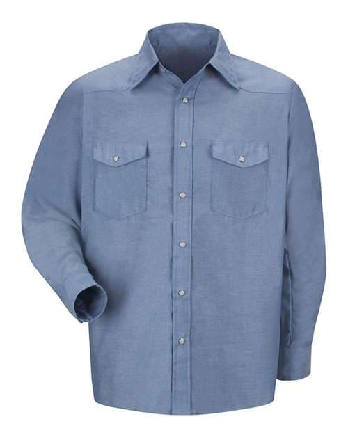 Men's Tall Deluxe Western Style Long Sleeve Shirt