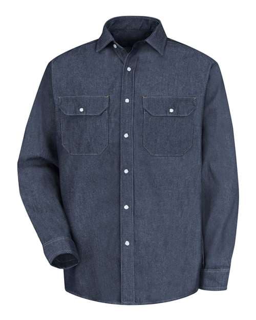 Men's Tall Deluxe Denim Long Sleeve Shirt