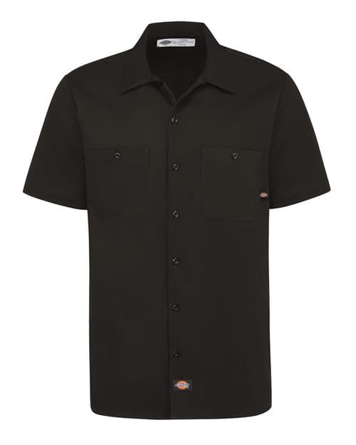 Men's Industrial Short Sleeve Cotton Work Shirt
