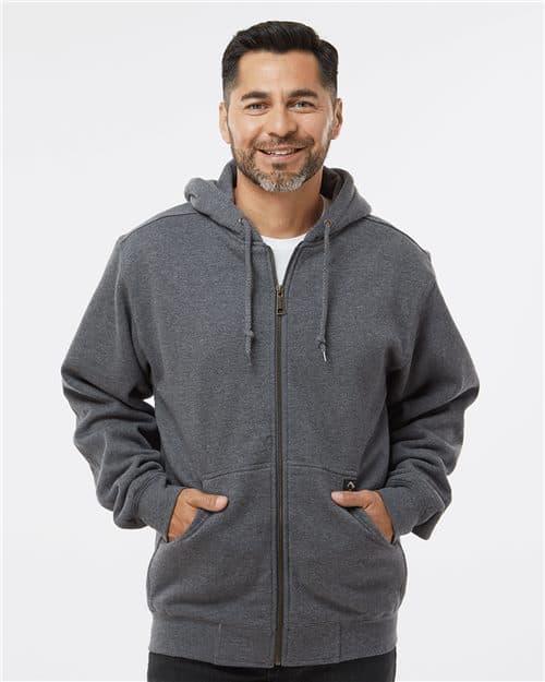 Men's Tall Crossfire Heavyweight Power Fleece Hooded Jacket with Thermal Lining
