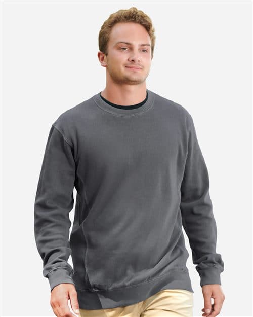 Unisex Pigment-Dyed Fleece Crewneck Sweatshirt