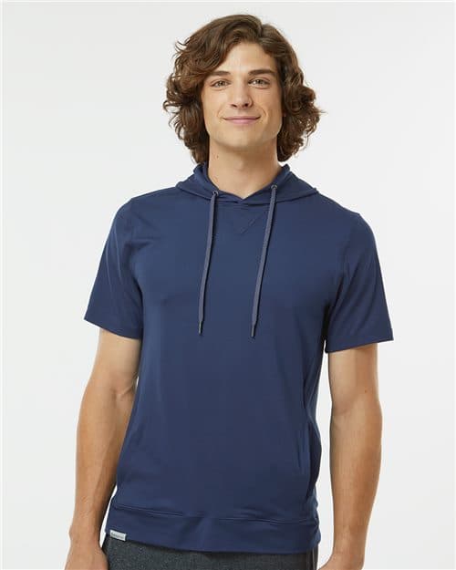 Men's Eco Revive™ Ventura Soft Knit Short Sleeve Hooded Sweatshirt