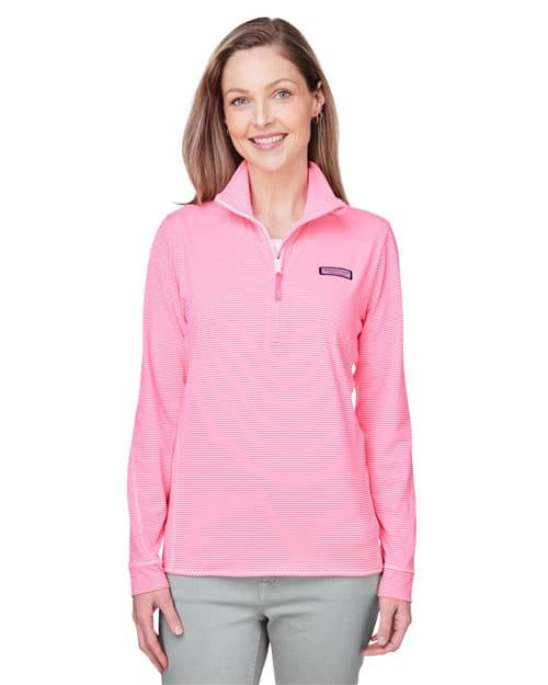 Women's Microstripe Sankaty Half-Zip Pullover