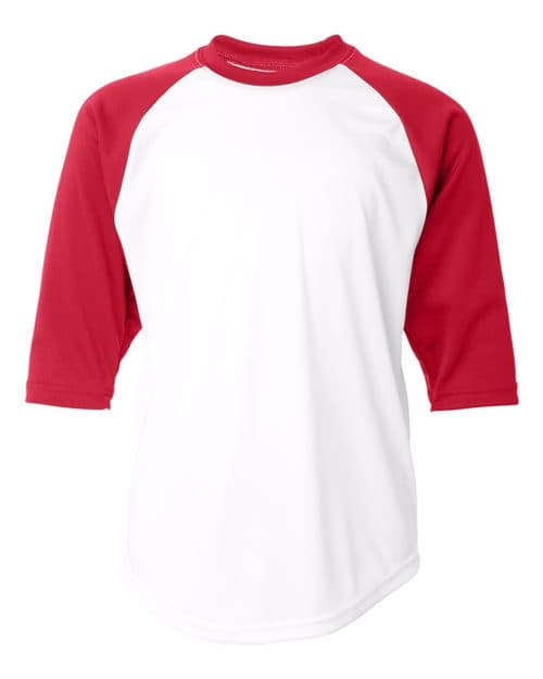 Youth B-Core Three-Quarter Sleeve Baseball T-Shirt
